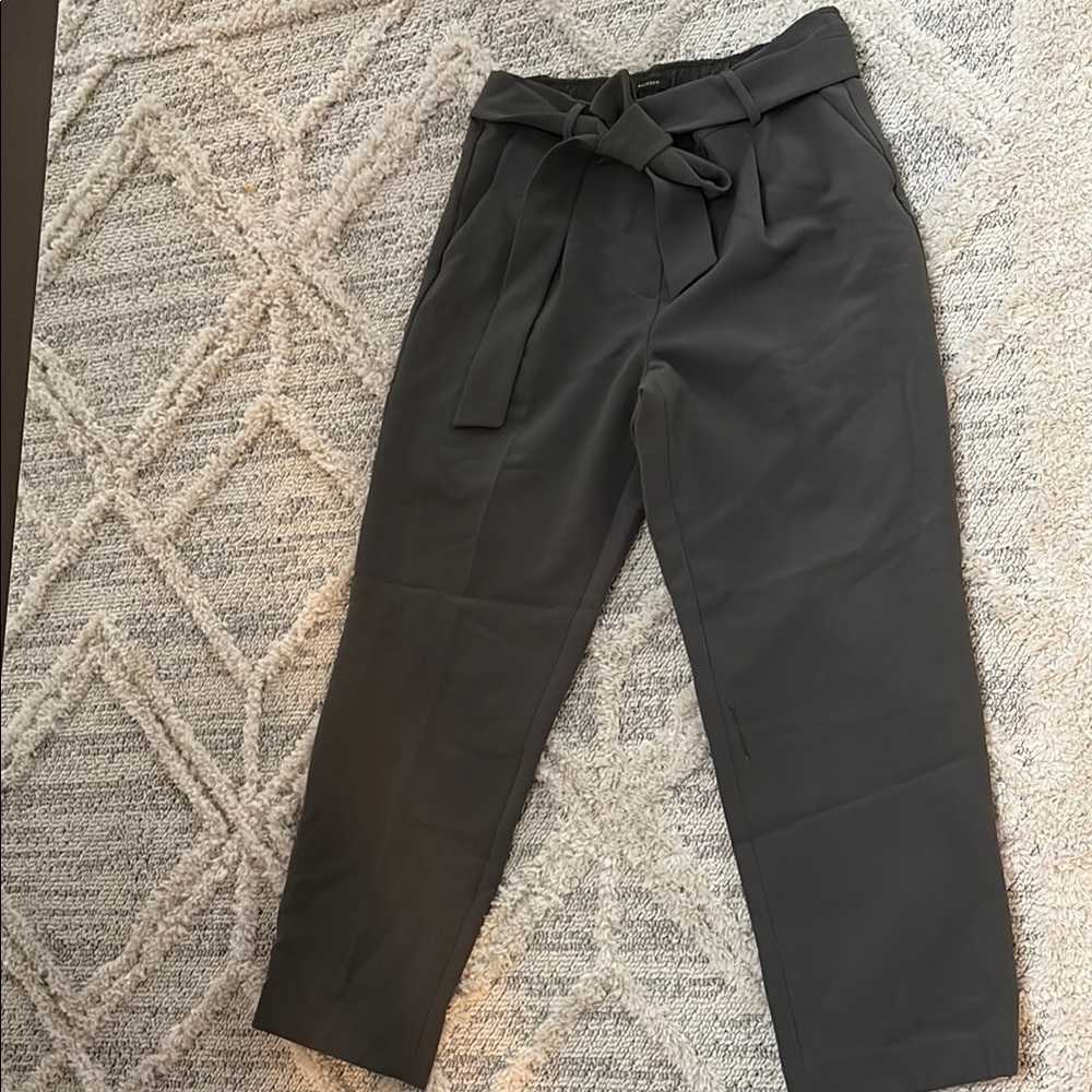 Paper Bag Tie-Waist Pants